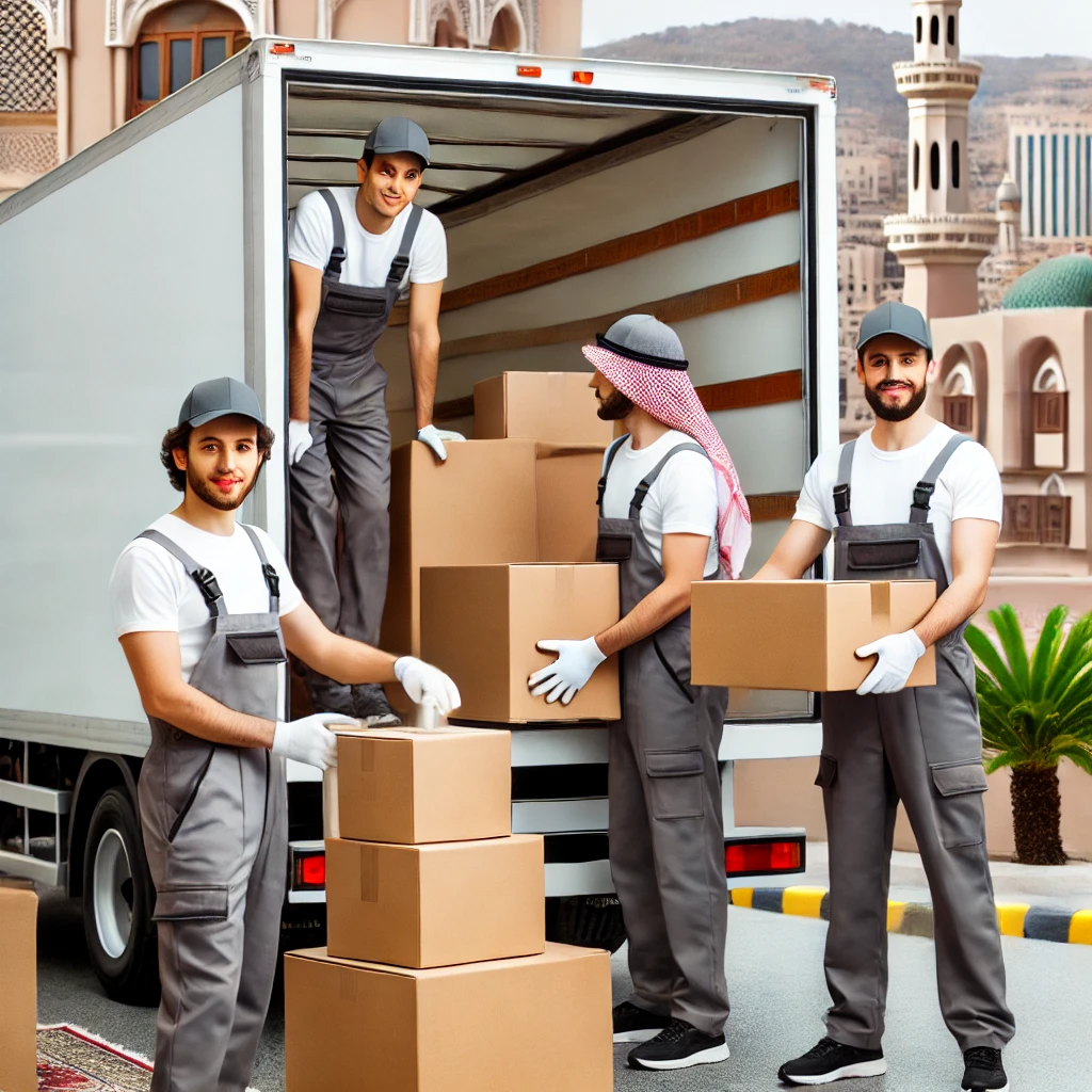 شركة نقل اثاث بمكة المكرمة مع التغليف والفك والتركيب